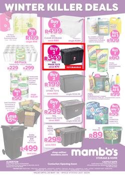 Mambo's Storage & Home : Winter Killer Deals (02 May - 25 May 2025), page 1