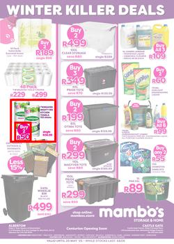Mambo's Storage & Home : Winter Killer Deals (02 May - 25 May 2025), page 1