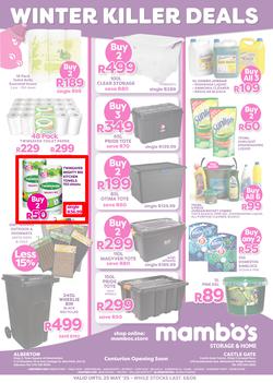Mambo's Storage & Home : Winter Killer Deals (02 May - 25 May 2025), page 1