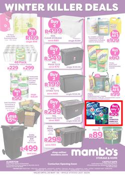 Mambo's Storage & Home : Winter Killer Deals (02 May - 25 May 2025), page 1