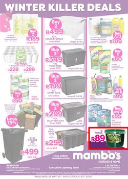 Mambo's Storage & Home : Winter Killer Deals (02 May - 25 May 2025), page 1