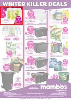 Mambo's Storage & Home : Winter Killer Deals (02 May - 25 May 2025), page 1