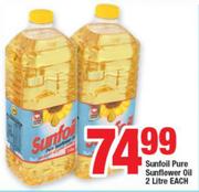 Sunfoil Pure Sunflower Oil-2L Each