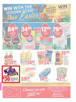 OK Foods Eastern Cape : Win With The Golden Ticket This Easter (22 February - 05 March 2023), page 1