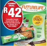 Futurelife Crunch Cereal 425g Plus Futurelife Energy Bar 40g-Combo