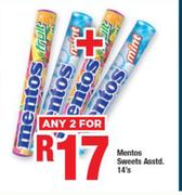 Mentos Sweets Assorted-For 2 x 14's