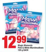 Magic Moments Pink & White Marshmallows-120g Each