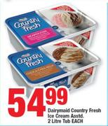 Dairymaid Country Fresh Ice Cream Tub Assorted-2L Each