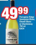 Porcupine Ridge Sauvignon Blanc, Chenin Blanc Or Chardonnay-750ml Each