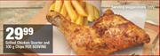 Grilled Chicken Quarter & 100g Chips-Per Serving