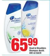 Head & Shoulders Shampoo Assorted-400ml Each