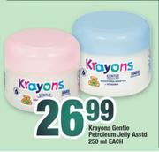 Krayons Gentle Petroleum Jelly Assorted-250ml Each
