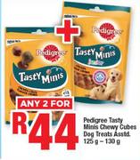 Pedigree Tasty Minis Chewy Cubes Dog Treats Assorted-For 2 x 125g-130g