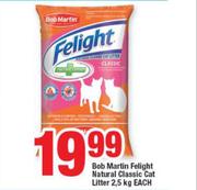 Bob Martin Felight Natural Classic Cat Litter-2.5Kg Each