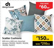 Design House Scatter Cushions-600mm x 600mm Each