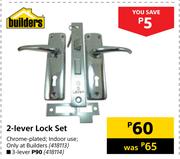 Builders 2-Lever Lock Set