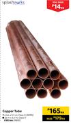 Splashworks Copper Tube 22mm x 5.5m Class 0-Each