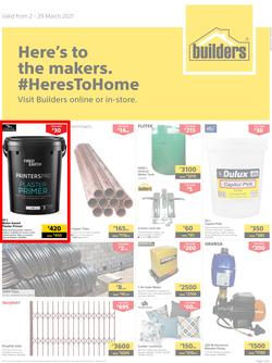Builders Botswana : Here's To The Makers (2 March - 29 March 2021), page 1