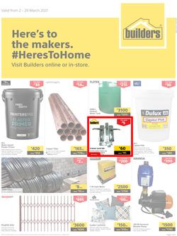 Builders Botswana : Here's To The Makers (2 March - 29 March 2021), page 1