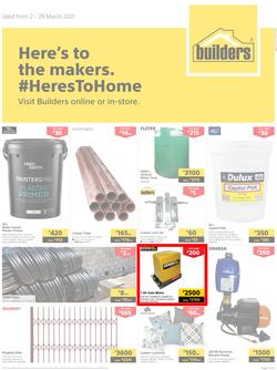 Builders Botswana : Here's To The Makers (2 March - 29 March 2021), page 1
