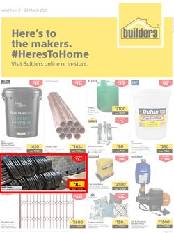 Builders Botswana : Here's To The Makers (2 March - 29 March 2021), page 1