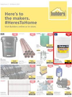 Builders Botswana : Here's To The Makers (2 March - 29 March 2021), page 1