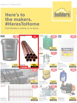 Builders Botswana : Here's To The Makers (2 March - 29 March 2021), page 1