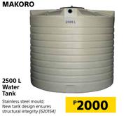 Makoro 2500Ltr Water Tank