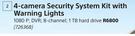 Swann 4 Camera Security System Kit With Warning Lights