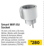 Smart WiFi EU Socket-75mm x 55mm x 55mm