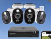 Swann 4 Camera Security System Kit With Warning Lights