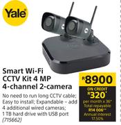 Yale Smart WiFi CCTV Kit (4 MP 4 Channel 2 Camera)