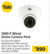 Yale 1080P Wired Dome Camera Pack
