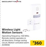 Securitymate Wireless Light Motion Sensors