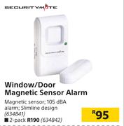 Securitymate Window/Door Magnetic Sensor Alarm (2 Pack)