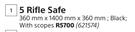 Xpanda Diy 5 Rifle Safe 360mm x 1400mm x 360mm
