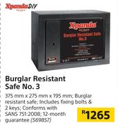 Xpanda Diy Burglar Resistant Safe No.3 375mm x 275mm x 195mm