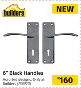Builders 6" Black Handles