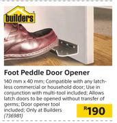 Builders Foot Peddle Door Opener-140mm x 40mm