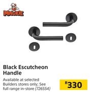 Mackie Black Escutcheon Handle