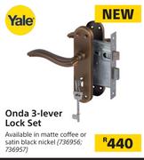 Yale Onda 3 Lever Lock Set