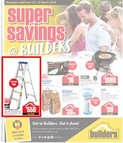 Builders : Super Savings (13 March - 25 March 2018), page 1