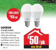 Luceco 5W LED 2 Pack-Per Pack