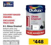 Dulux 6Ltr Gloss Enamel Solvent Based