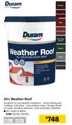 Duram 20Ltr Weather Roof Green & White