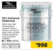 Fired Earth 5Ltr Universal Undercoat