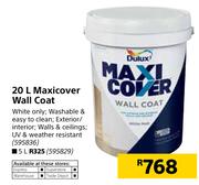 Dulux 20L Maxicover Wall Coat