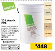 Painters-Pro 20L Acrylic PVA (Standard Colours)