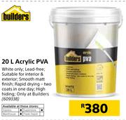 Builders 20L Acrylic PVA