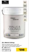 Fired Earth 20L Walls & Ceilings